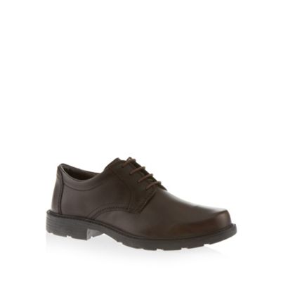 Clarks Big and tall brown 'lair watch' leather shoes